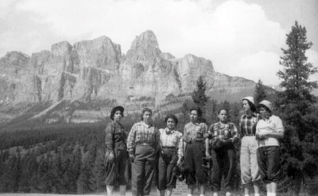 Las siete alpinistas mexicanas en su expedición a las Montañas Rocallosas. Después del accidente, Roberto Mangas aseguró que las seleccionadas para esta proeza “estaban perfectamente preparadas”. Foto: ESPECIAL/Cortesía Luz María Guzmán.