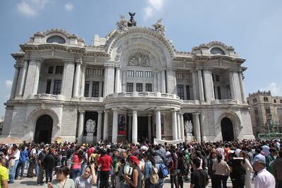 El simulacro terminó en terremoto en Bellas Artes