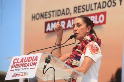 "Somos los únicos que podemos garantizar la pensión a adultos mayores", asegura Sheinbaum