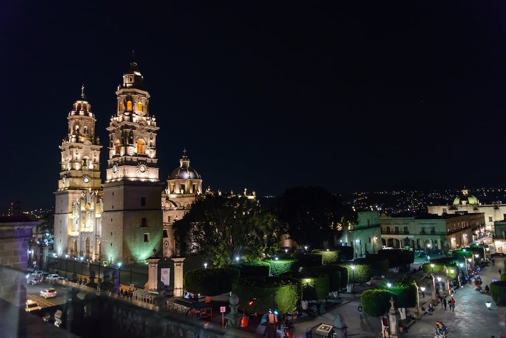 En la Catedral de Morelia, fue totalmente construida en 1744. Foto: iStock