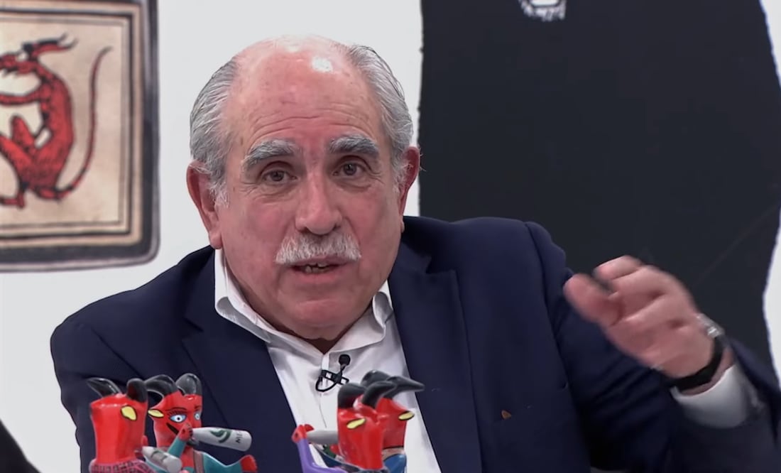 Pablo Gómez, extitular de la Unidad de Inteligencia Financiera (UIF) y cabeza de la Comisión de la Reforma Electoral, en el programa de televisión Chamuco TV. Foto: Captura de pantalla