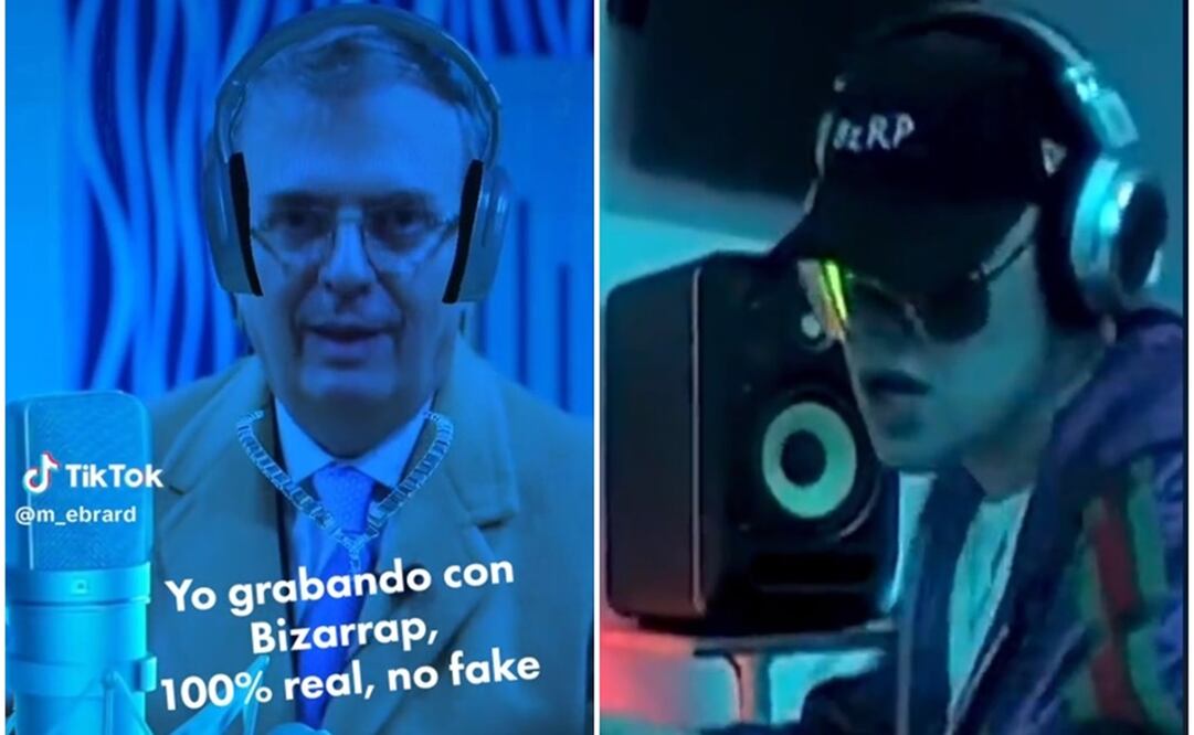 Marcelo Ebrard en TikTok. Foto: Capturas de video @m_ebrard
