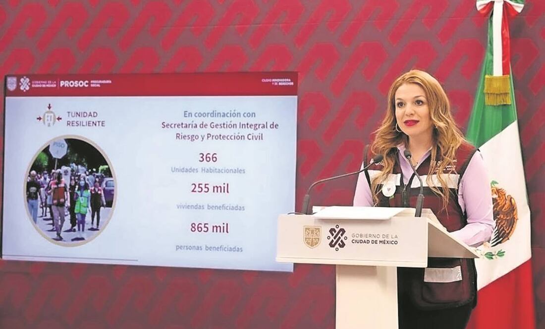 Claudia Galaviz Sánchez dijo que la Prosoc ha beneficiado a 3.5 millones de personas. Foto: Especial