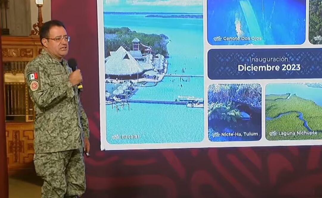 El general Óscar David Lozano Águila, encargado del Tren Maya. Foto: Captura de pantalla