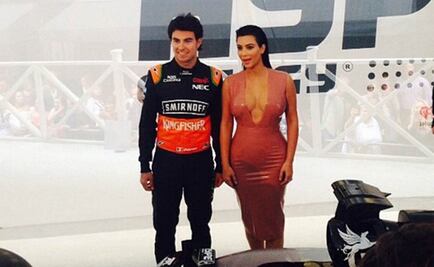 "Checo" Pérez convive con Kim Kardashian