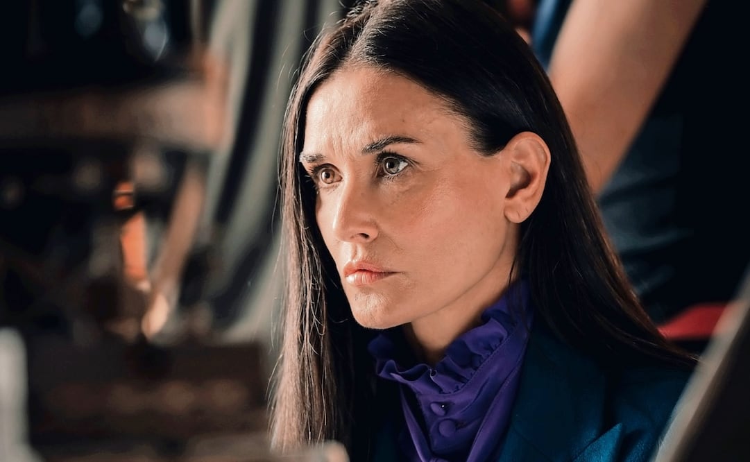 En La sustancia, Moore es una mujer
obsesionada con la perfección. Foto: MUBI