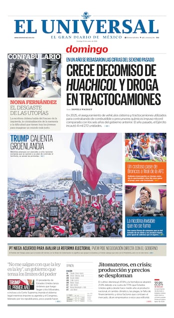 Portada impresa del 18 de enero de 2026