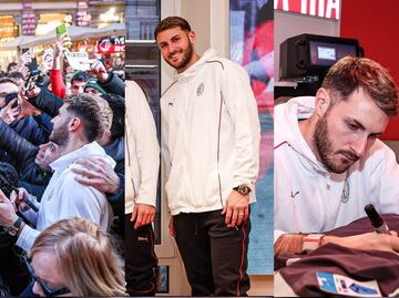 Santiago Giménez desata la locura en los aficionados del Milan; abarrotaron la firma de autógrafos