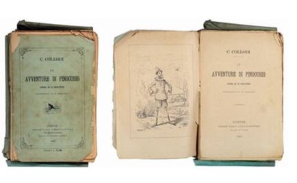 Subastarán la primera edición del libro "Las aventuras de Pinocho" 