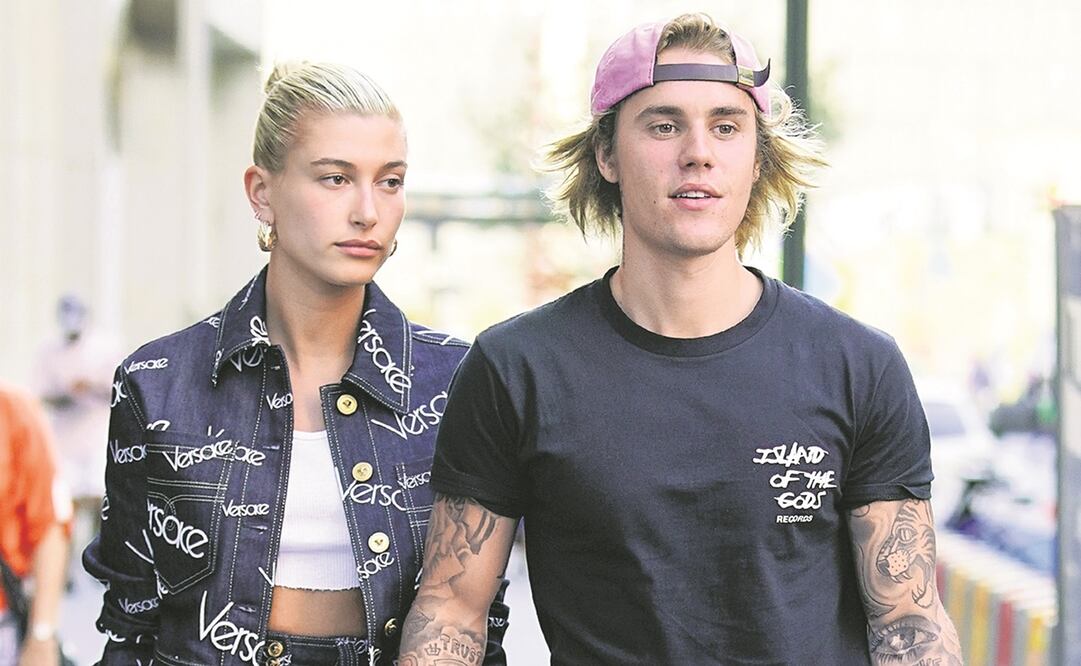 Hailey Baldwin y Justin Bieber. Foto: Archivo
