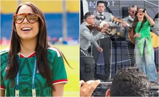 Lluvia estropea equipo de sonido de Majo Aguilar; sin importar imprevisto, canta a capela 
