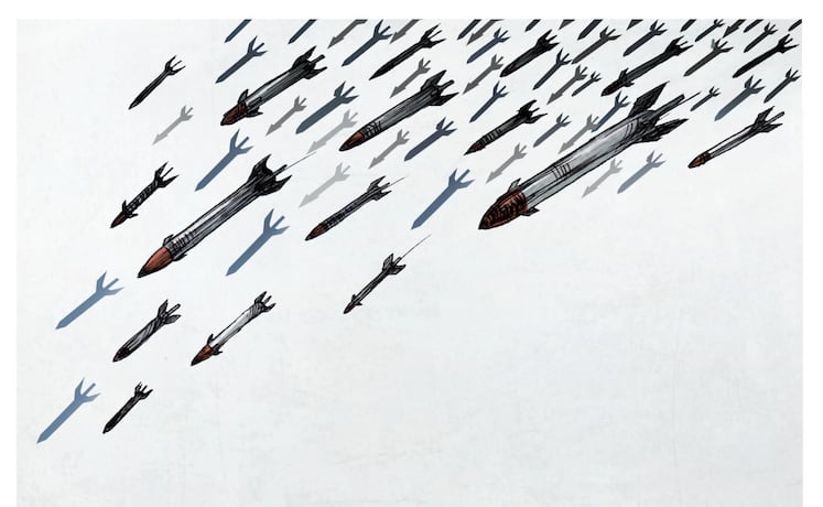 Tiempos violentos, cartón de BOLIGÁN