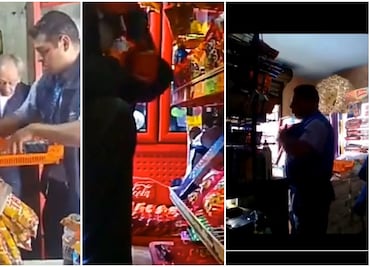 Surgen más videos de posibles robos de repartidores de Bimbo y Marinela en tienditas