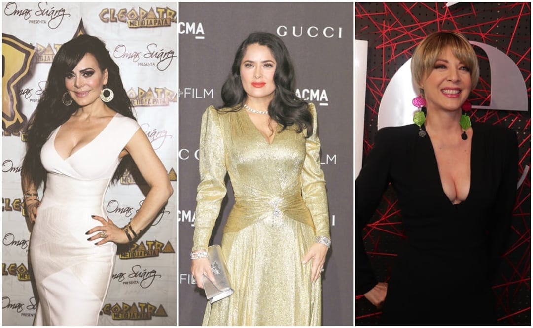 Maribel Guardia, Salma Hayek y Edith González. Fotos: Archivo EL UNIVERSAL