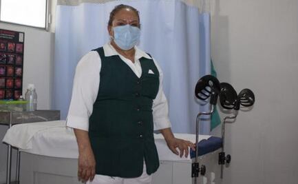 Ella es María Luisa, enfermera que atiende a pacientes en zonas remotas de Tamaulipas