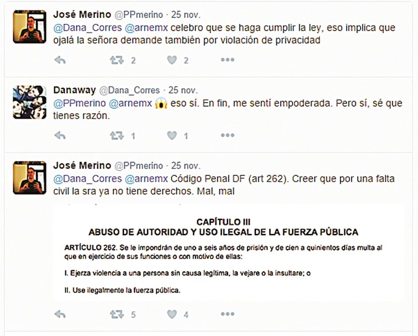 Discusión en la cuenta @ArneMX sobre #LadySotelo (TWITTER)