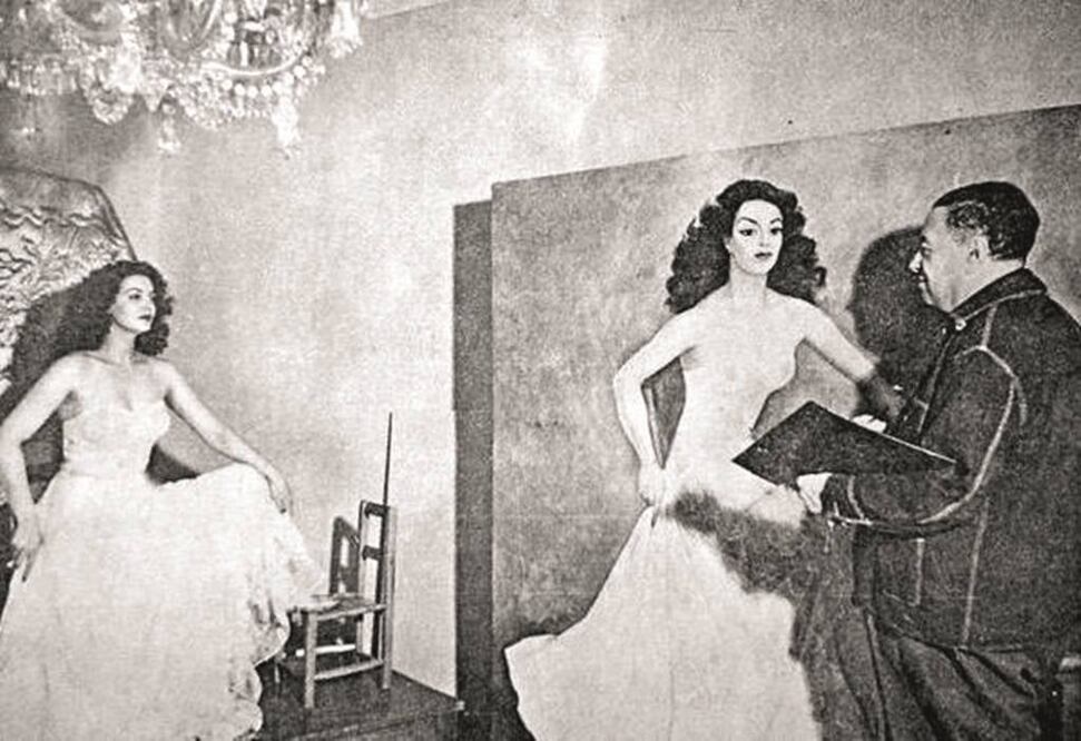 La actriz María Félix quería que el muralista Diego Rivera la pintara de tehuana, sin embargo, contó ella en diversas entrevistas, “él me pintó como quería: desnuda, porque estaba enamorado de mí” (FOTO. ESPECIAL)
