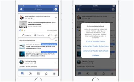Facebook lanza programa de verificación de fake news en México