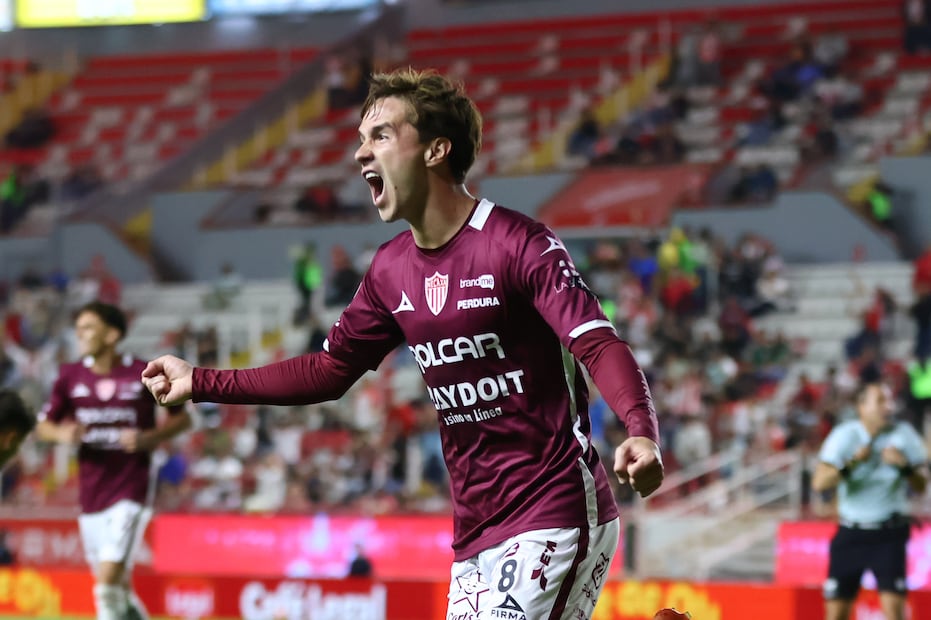 Agustin Palavecino en festejo de gol con Necaxa, durante la fase regular del Apertura 2026 - Foto: Imago7