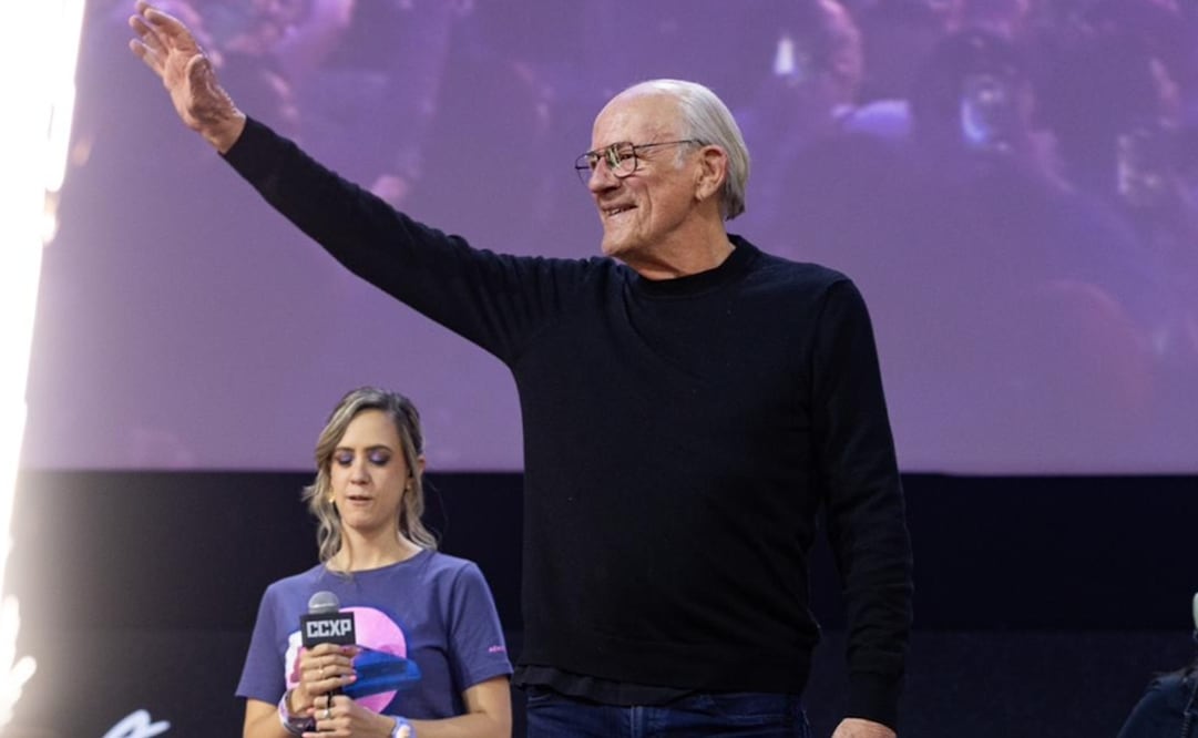El actor Christopher Lloyd visitó la Ciudad de México para compartir su experiencia en la CCXP. Foto: Hugo Salvador/EL UNIVERSAL.