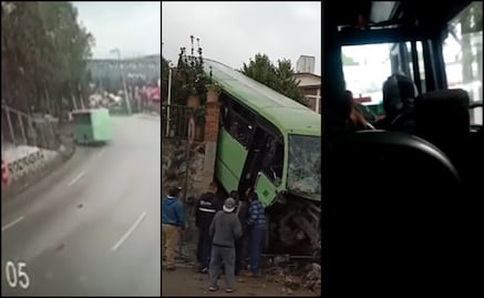 VIDEOS: Así fue el accidente de transporte público en la México-Cuernavaca