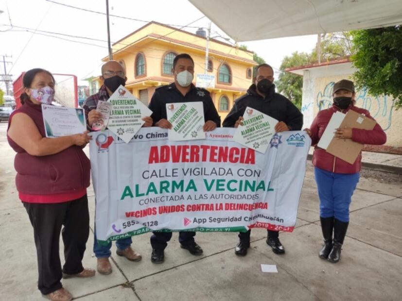 Colocan botones de pánico y alarmas vecinales en Chimalhuacán 