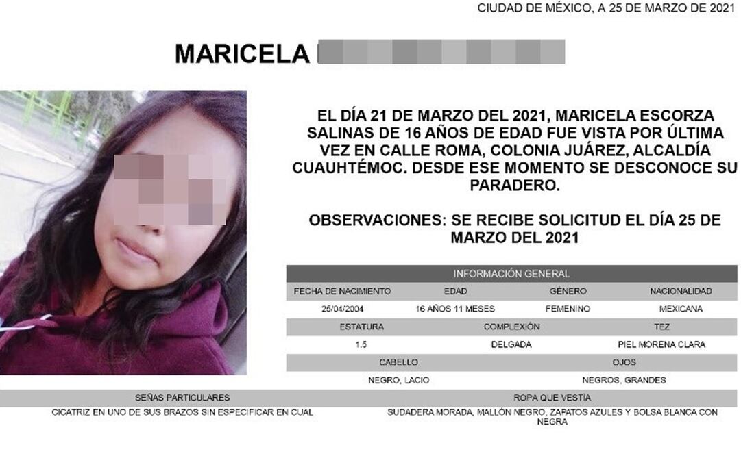 Investigan si cuerpo corresponde a niña de origen otomí
