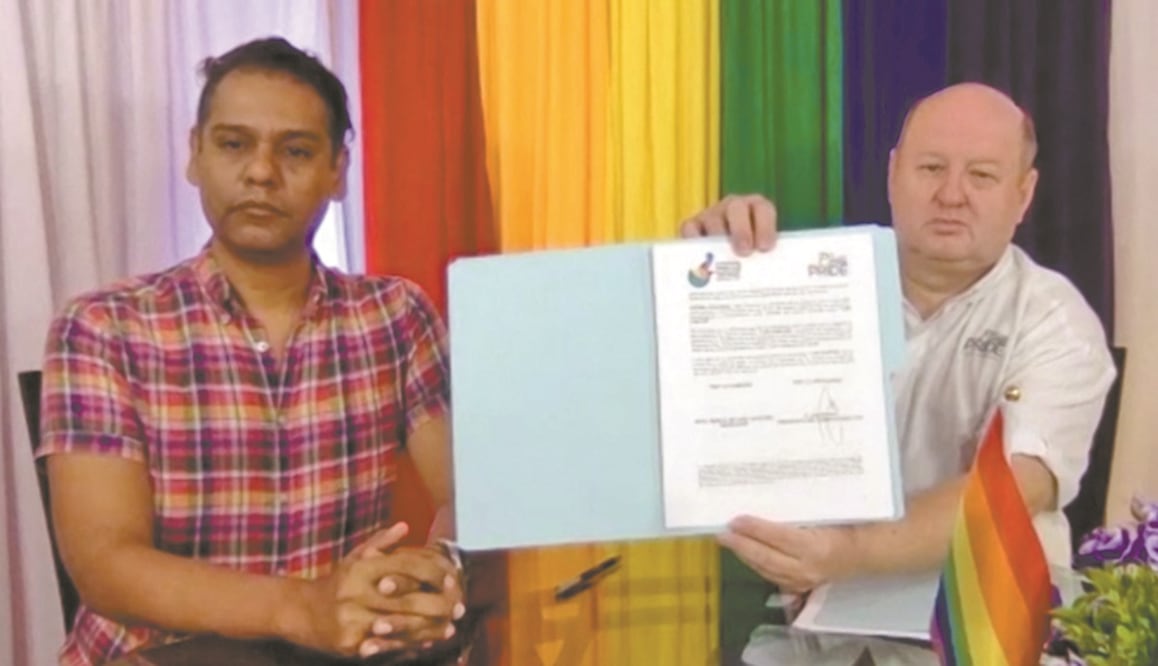 El hecho fue dado a conocer por colectivos de la diversidad sexual en el estado, que exigen justicia. Foto: CORTESÍA CDHEQR