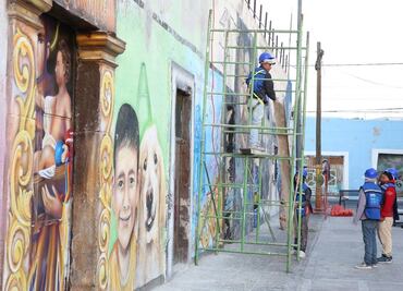 Inician intervención de 150 fachadas de inmuebles históricos en Ciudad de Puebla