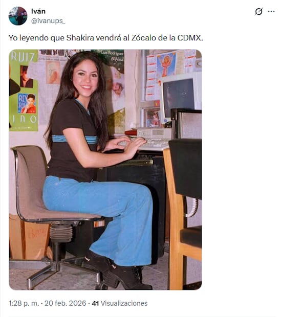 Concierto gratis de Shakira en el Zócalo deja la mejor ola de memes en redes sociales, usuarios se alistan para el show. Foto: Captura de pantalla X