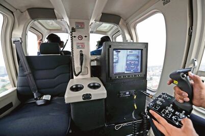 Helicóptero, los ojos de la policía en cielo de CDMX
