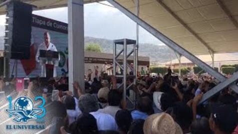 Pobladores de Tlapa, Guerrero, impiden hablar al gobernador del estado en evento de AMLO