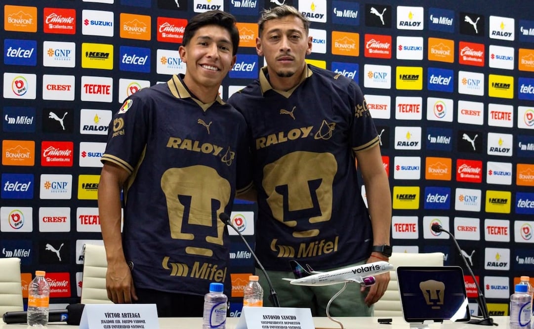 Víctor Arteaga y Luciano Herrera, refuerzos de Pumas para el Apertura 2026 - Foto: Maritza Villagómez | EL GRÁFICO