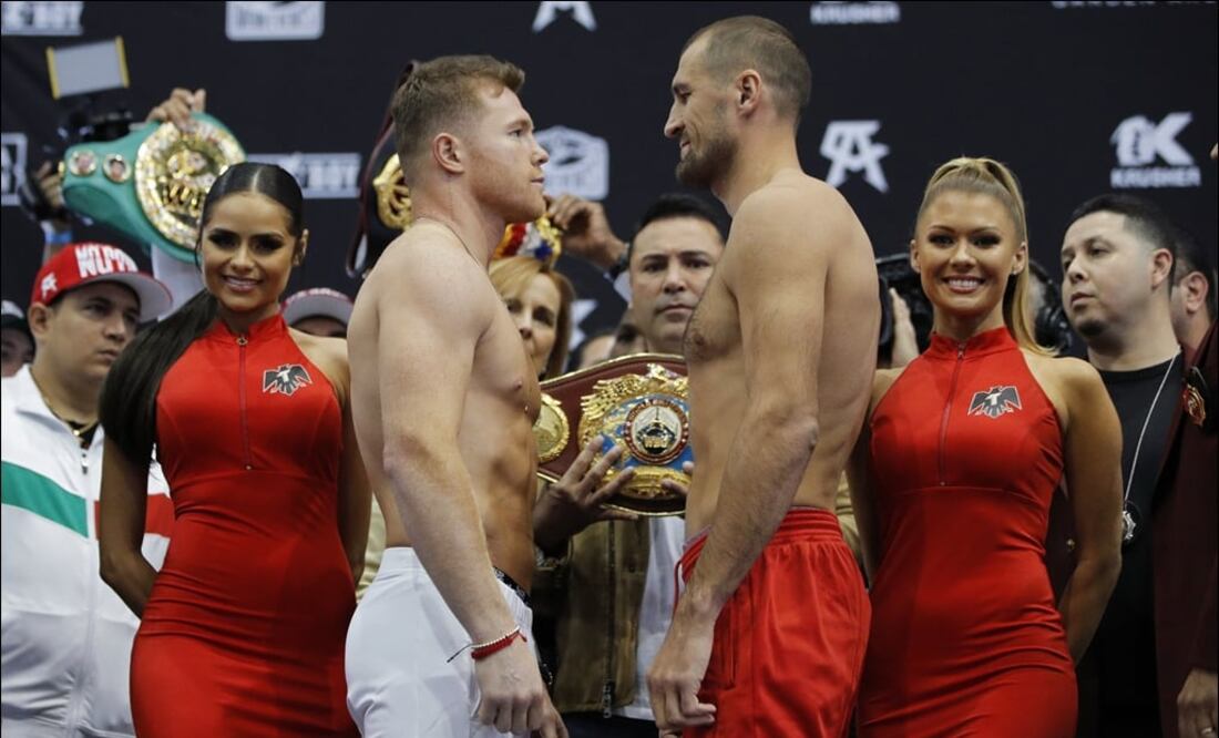 Pesaje Canelo Alvares vs Kovalev / AP