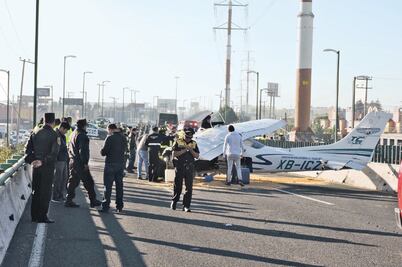 Sorprende avioneta al aterrizar en Toluca 