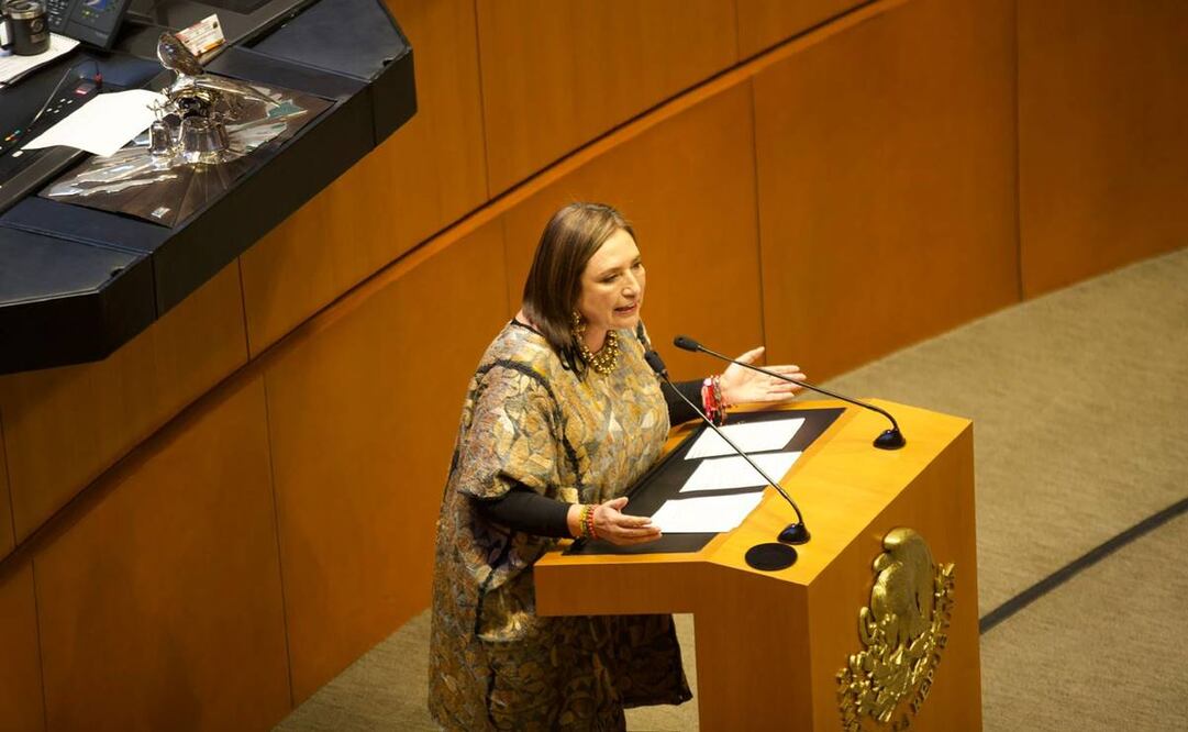 Xóchitl Gálvez presenta mocion suspensiva sobre desaparicion de fideicomisos del Poder Judicial / Foto: Germán Espinosa. EL UNIVERSAL