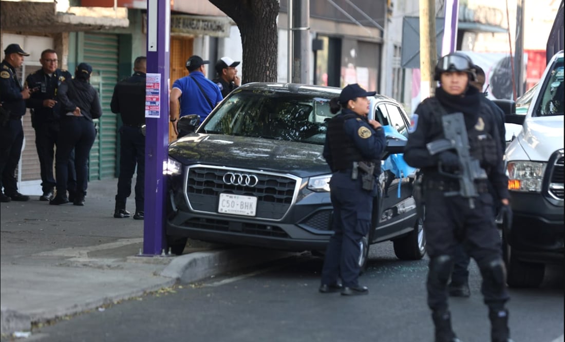Ximena Guzmán y José Muñoz, integrantes del equipo de la jefa de Gobierno, Clara Brugada, fueron asesinados a tiros sobre la Calzada de Tlalpan, en la Ciudad de México, el martes 20 de mayo de 2025. Foto: Francisco Rodríguez/EL UNIVERSAL