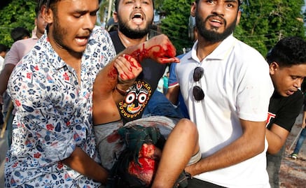 Reportan al menos 3 muertos y más de 20 heridos durante protestas estudiantiles en Bangladesh