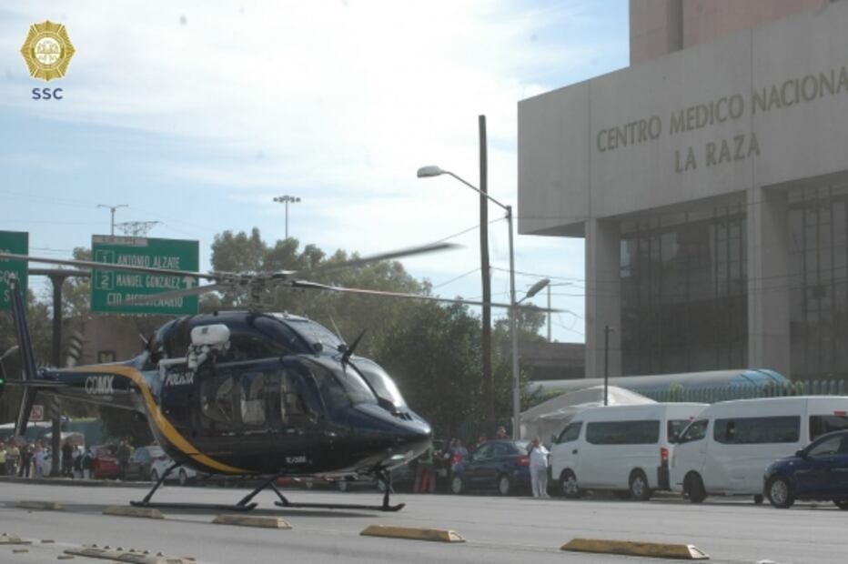 Cóndores apoyan en traslado de bebé con malformación cardiaca en CDMX