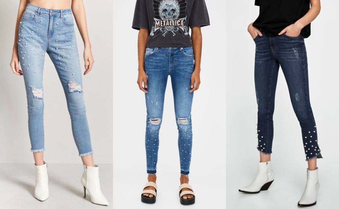 Los vaqueros con perlas serán la sensación esta primavera