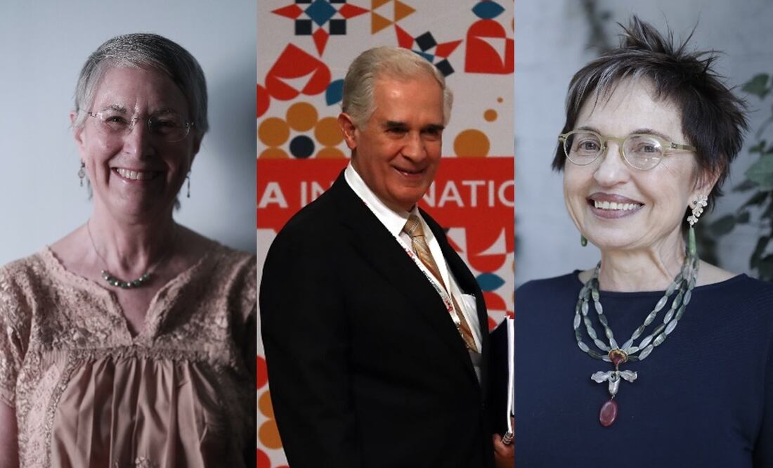 Julieta Fierro, Diego Valades y Concepción Company, miembros de la AML. Foto: Archivo El Universal