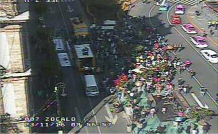 Autoridades piden precaución por presencia de manifestantes en el Zócalo