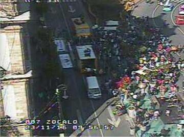 Autoridades piden precaución por presencia de manifestantes en el Zócalo