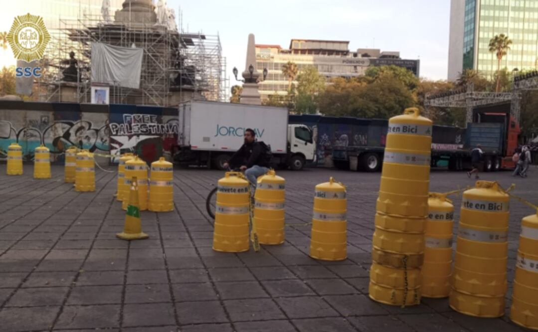 El concierto prevé el arribo de 80 mil personas que recibirán el año 2025. Foto: @OVIALCDMX