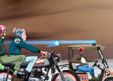 Como un viaje por carretera, Gorillaz estrena "Aries"