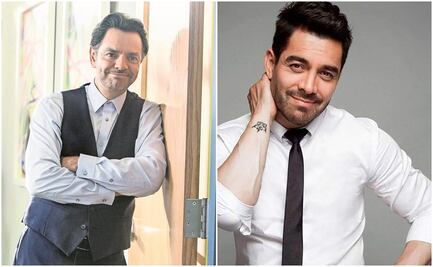 Eugenio Derbez y Omar Chaparro se besan, pero con tapabocas