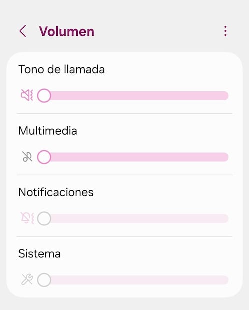Antes de realizar la limpieza, revisa los controles del volumen de tu celular. Foto: Captura de pantalla