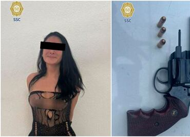 Detienen a trabajadora sexual por asalto a peatón en alcaldía Benito Juárez; le decomisaron una pistola y pertenencias del afectado