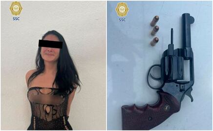 Detienen a trabajadora sexual por asalto a peatón en alcaldía Benito Juárez; le decomisaron una pistola y pertenencias del afectado