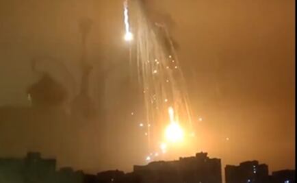 Reportan fuertes explosiones en Kiev, la capital de Ucrania, en el día que prevén sea el más duro del ataque ruso